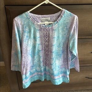 Alfred Dunner  Women's Top, 3/4 sleeve size PM